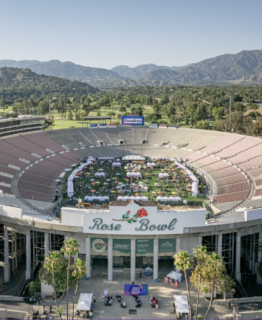 Image of iconic Rose Bowl stadium