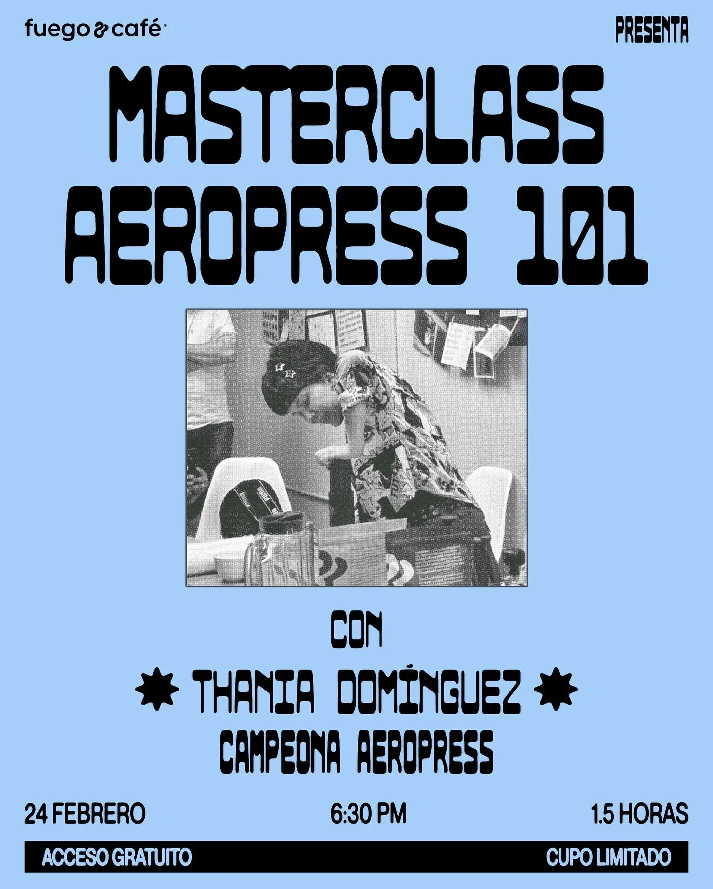 Este Martes 24, Tania, nuestra campeona Aeropress toma la barra.
Master Session Gratuita.
Nuevo Le&oacute;n 50, 6:30PM.

#MasterClass #BaristaLife #Aeropress