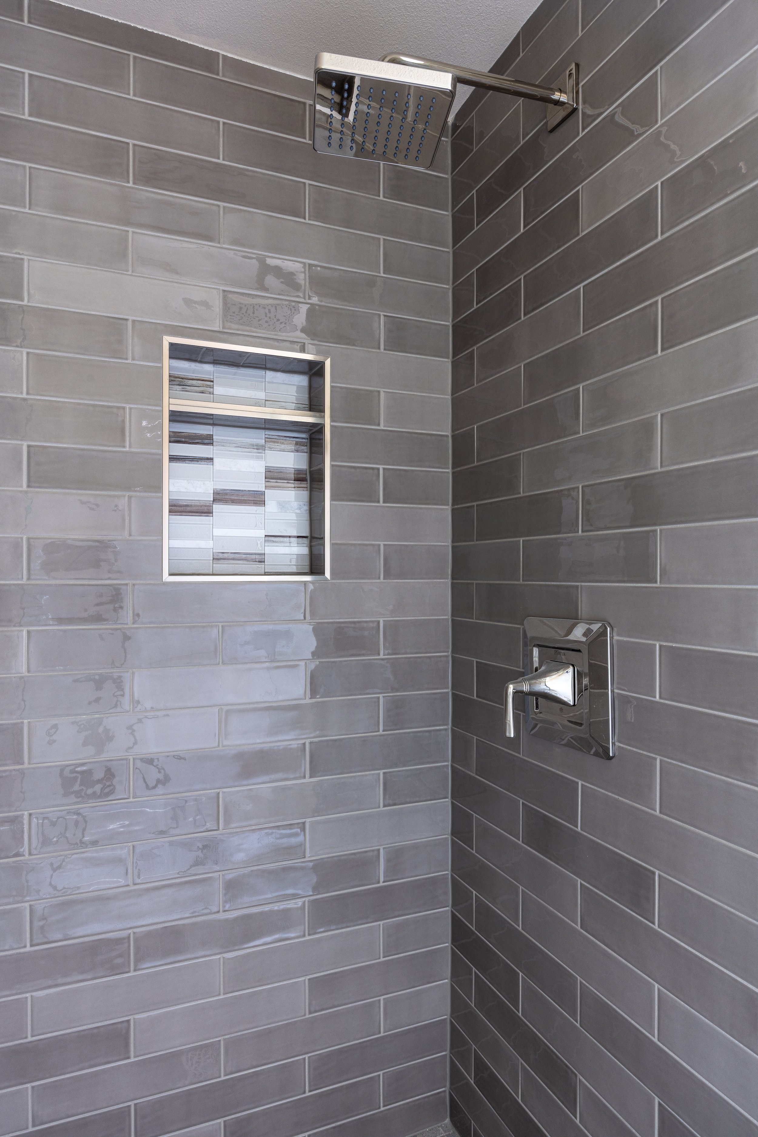 Tiled shower