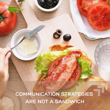 Communication Strategies Are Not a Sandwich