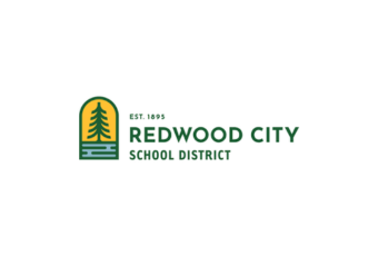 Redwood City School District logo featuring a tree inside an oval with the text 'EST. 1895 REDWOOD CITY SCHOOL DISTRICT'.