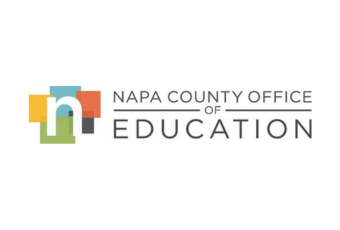 Logo of Napa County Office of Education with colorful overlapping squares and text.