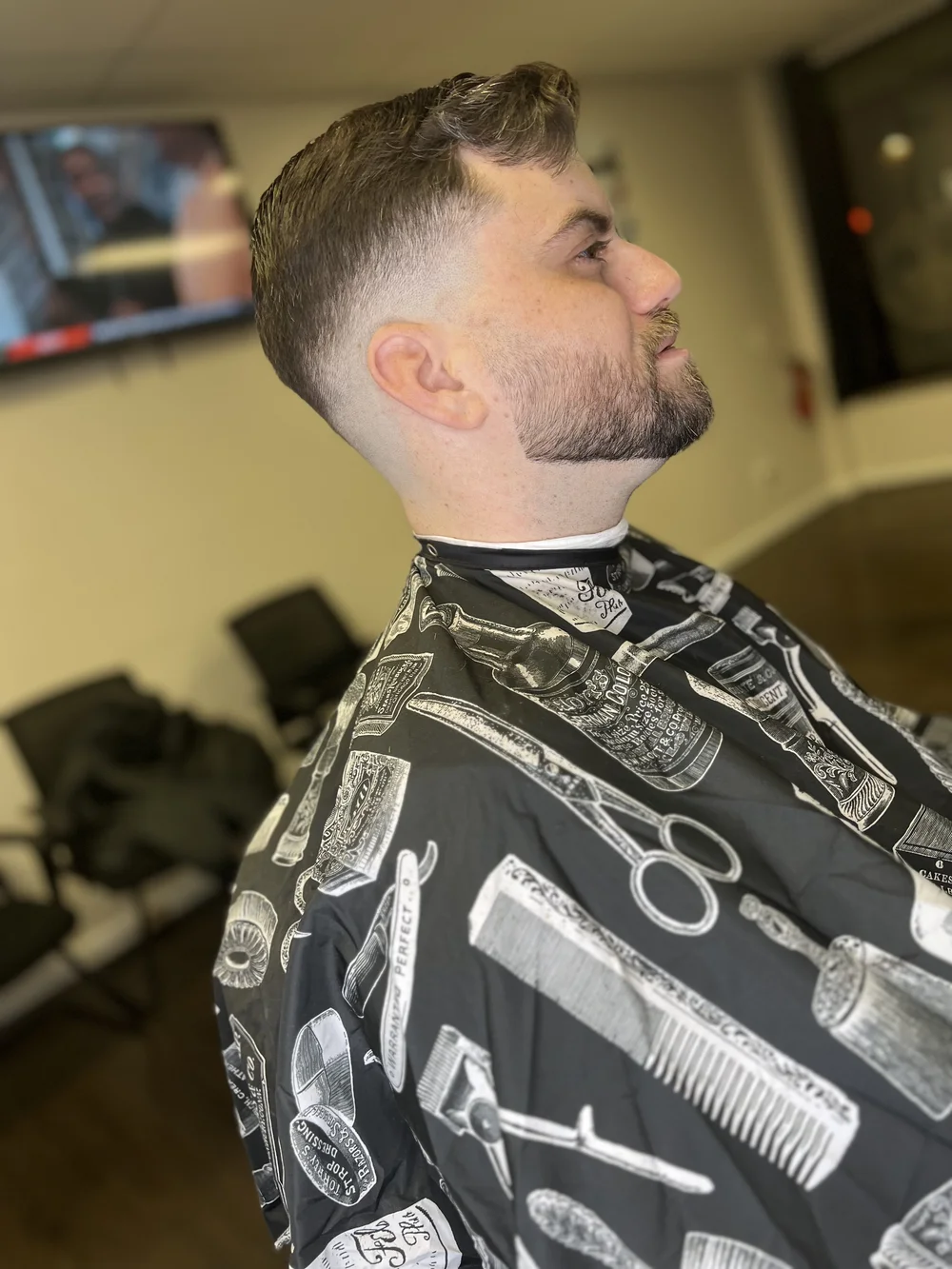 Completed fade haircut near Westfield and Cranford NJ