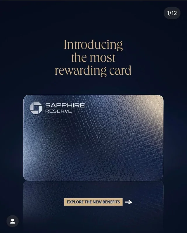 Chase, Sapphire Reserve Relaunch | UX/UI