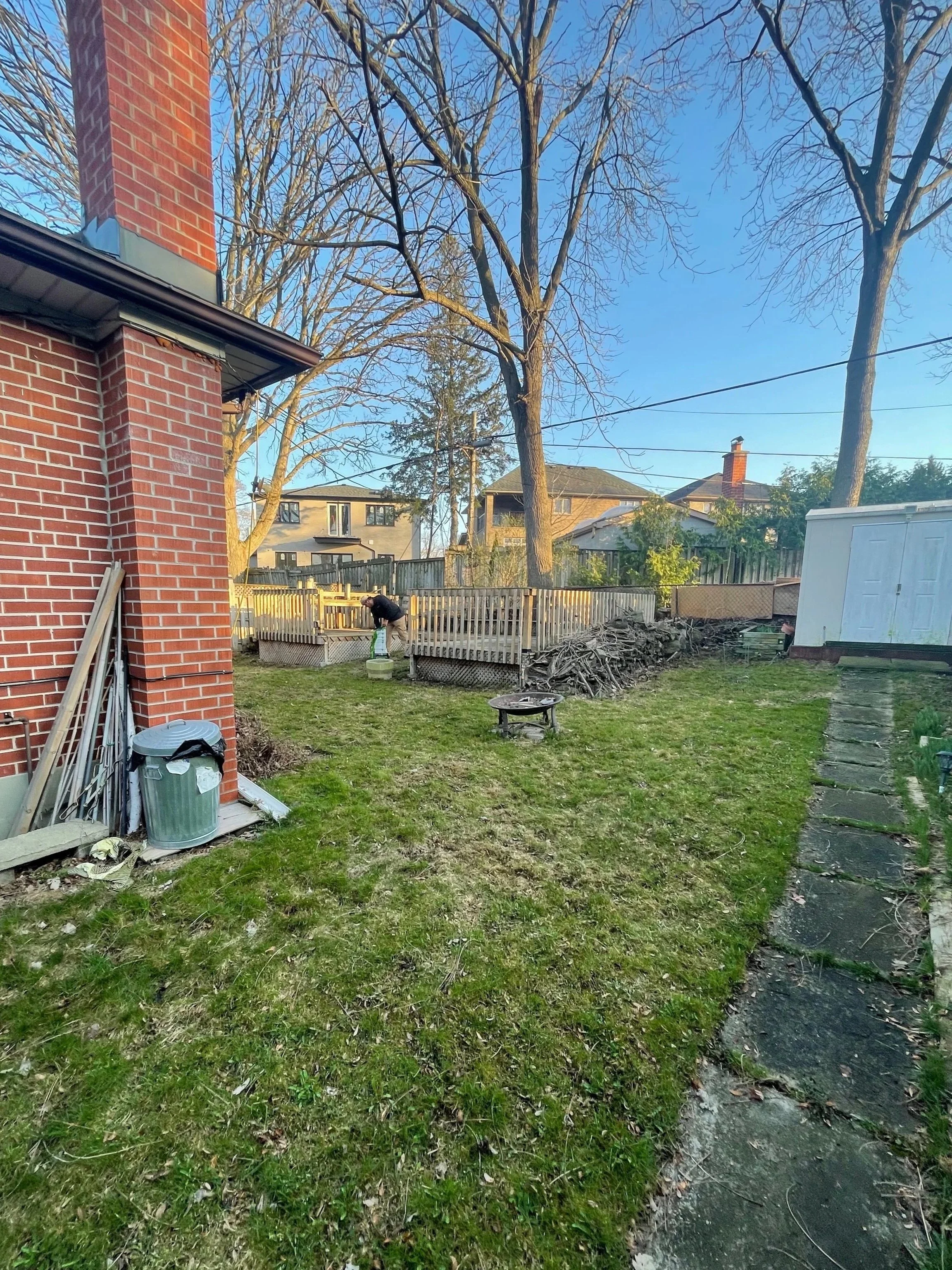 CLIENT'S BACKYARD BEFORE