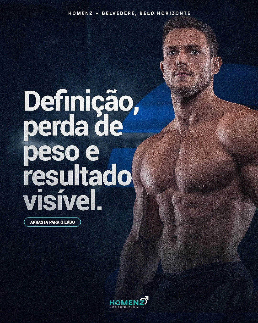 Cuidar do corpo vai al&eacute;m da academia! 

Com o combo de tratamentos da Homenz, conseguimos reduzir a gordura localizada e potencializar os resultados da academia com resultados reais, vis&iacute;veis e seguros.

Fale com a nossa equipe e agende