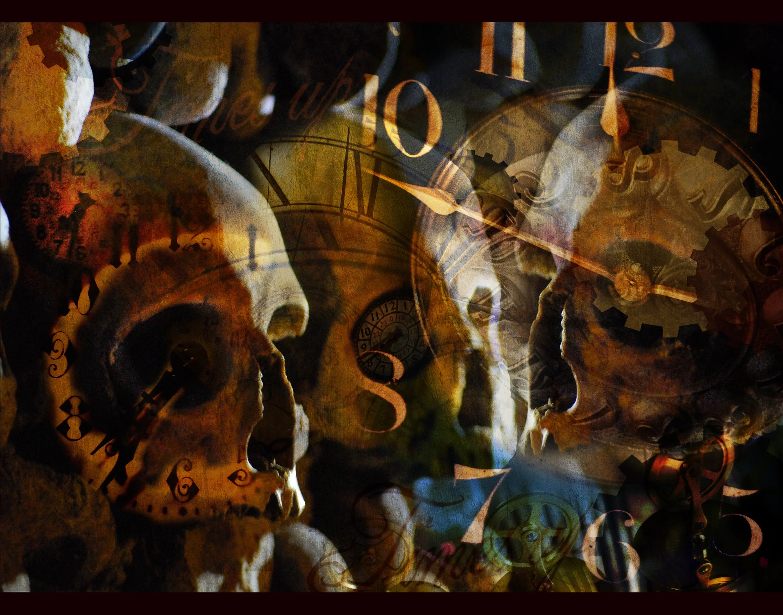 Clock and Gear concertation Photoshop collage w/ personal photography