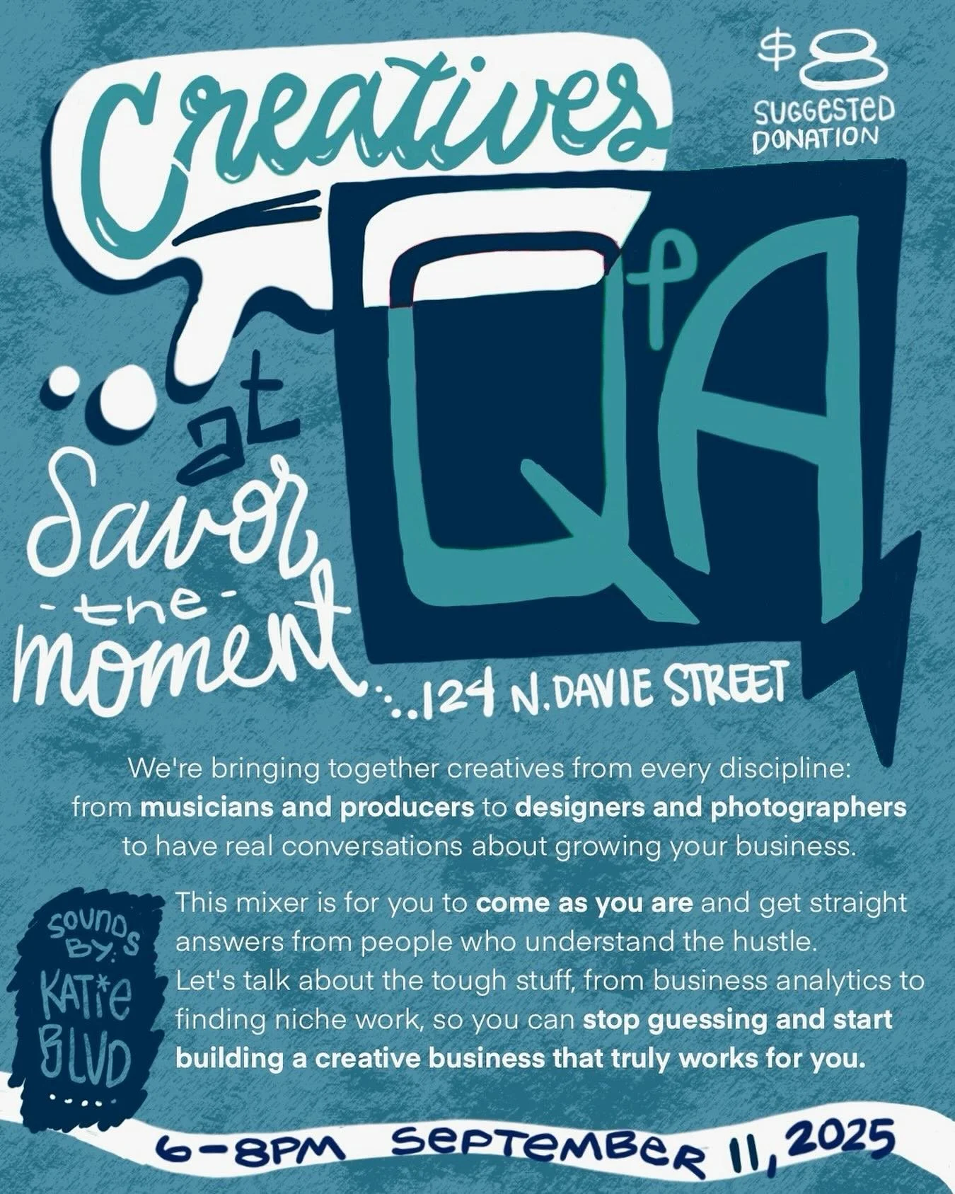 Ready to elevate your creative career?

Join us on September 11 for the Creatives Q&amp;A Mixer &mdash; an inspiring evening of connection, collaboration, and clarity. Meet fellow creative entrepreneurs, discover new opportunities, and get the answer