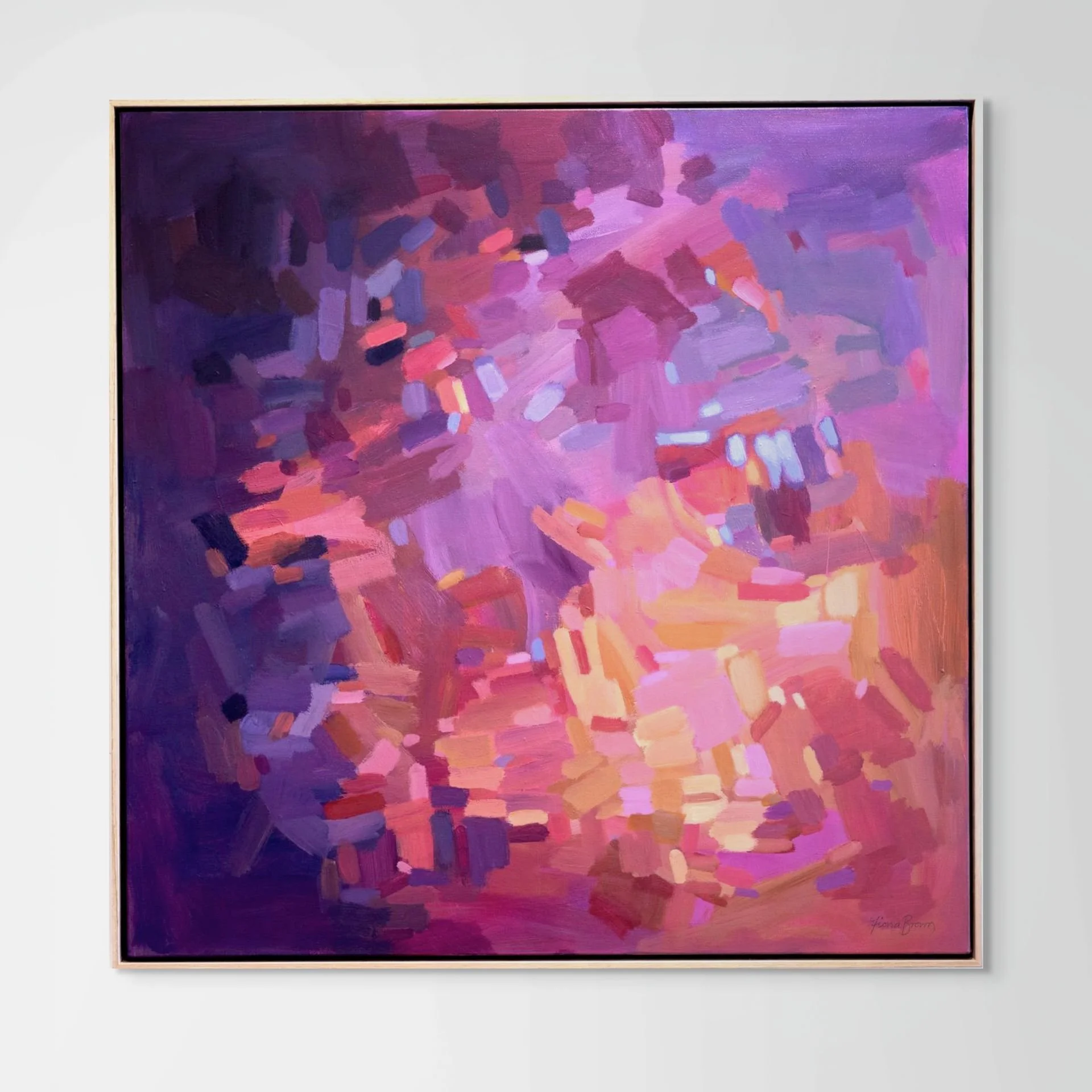 'We Feel It All' 94 x 94cm/36x36" (Framed)