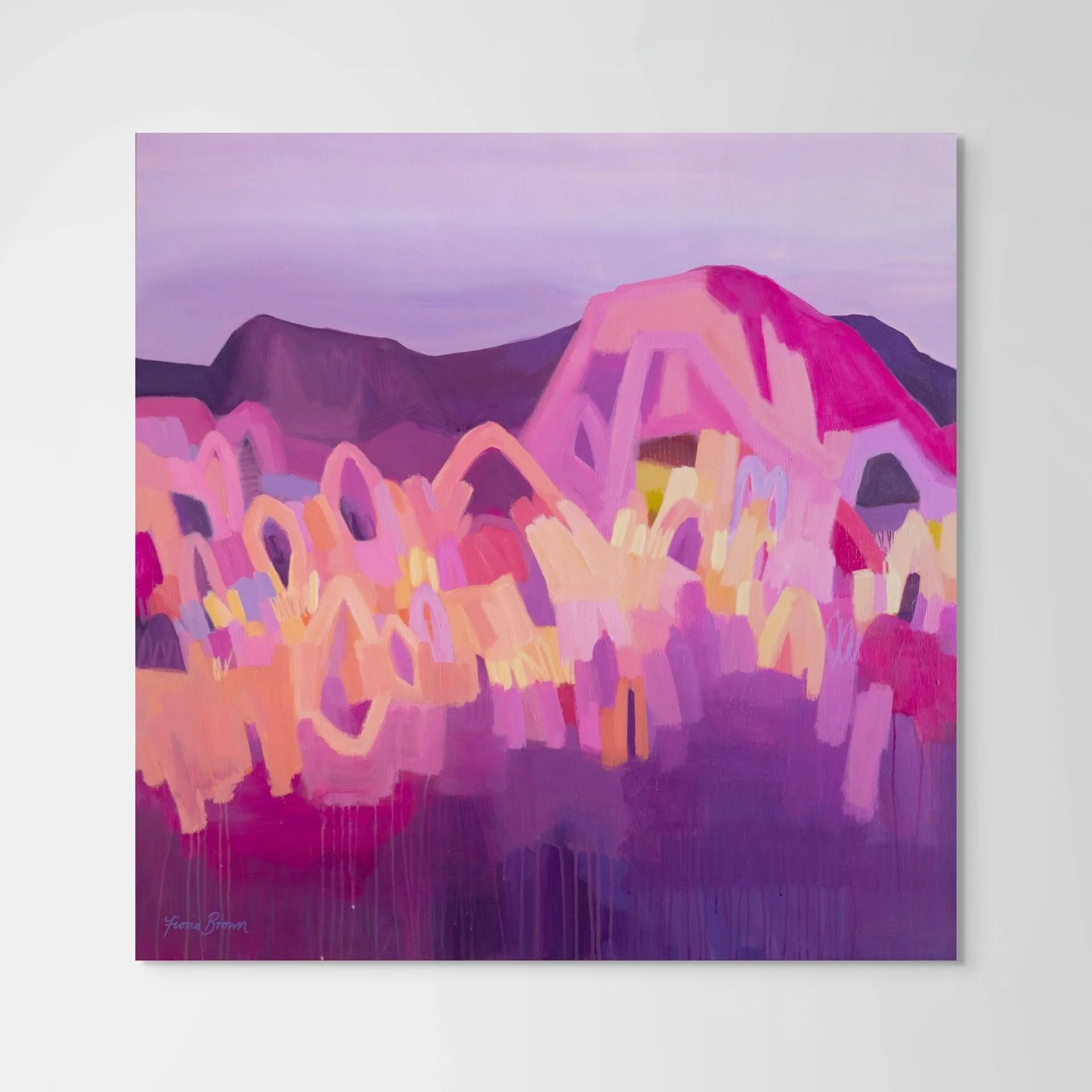 Overflow 91x91cm/36x36"