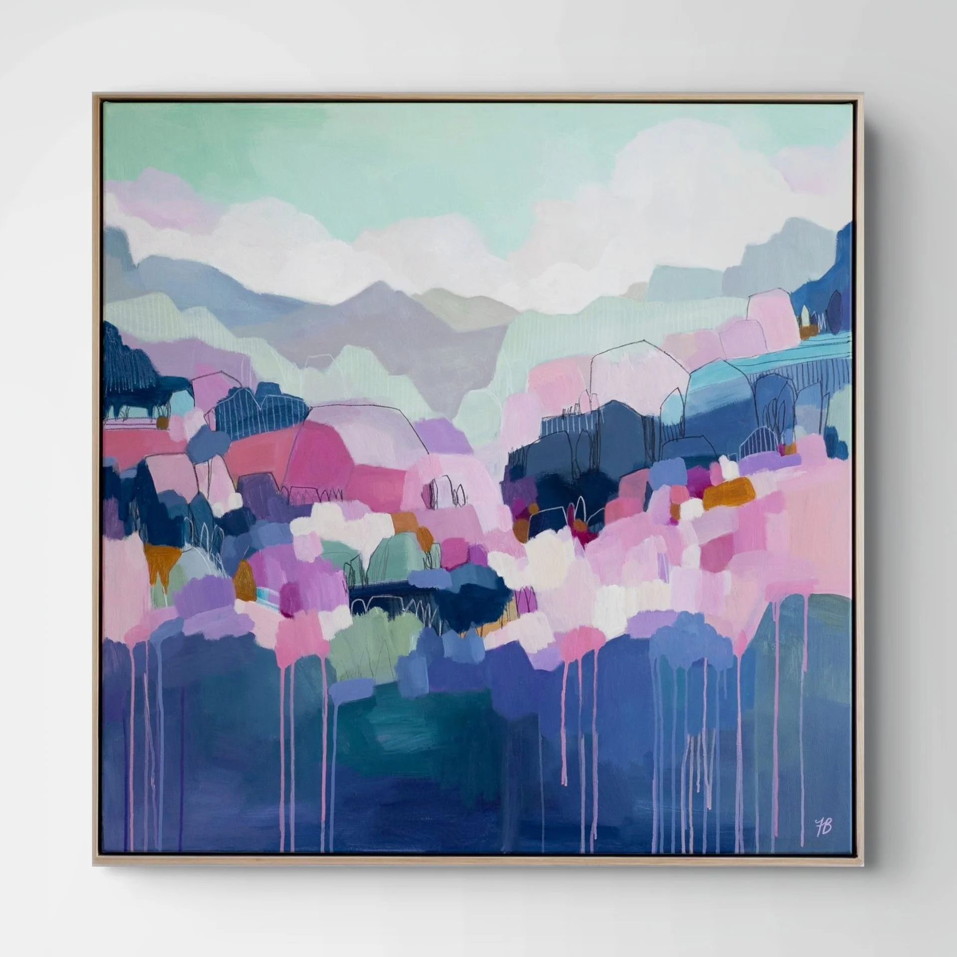 'Take Heart' 103x103cm/40x40" (Framed)