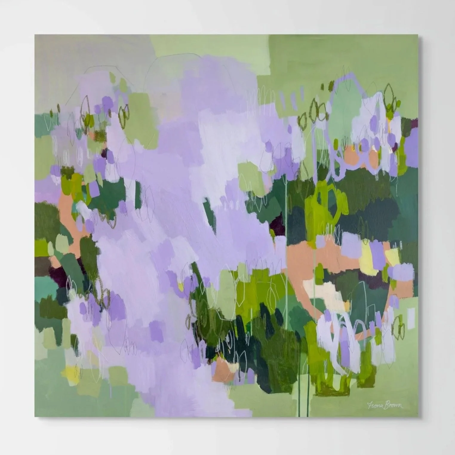 'The Unfolding of Things' 101x101cm