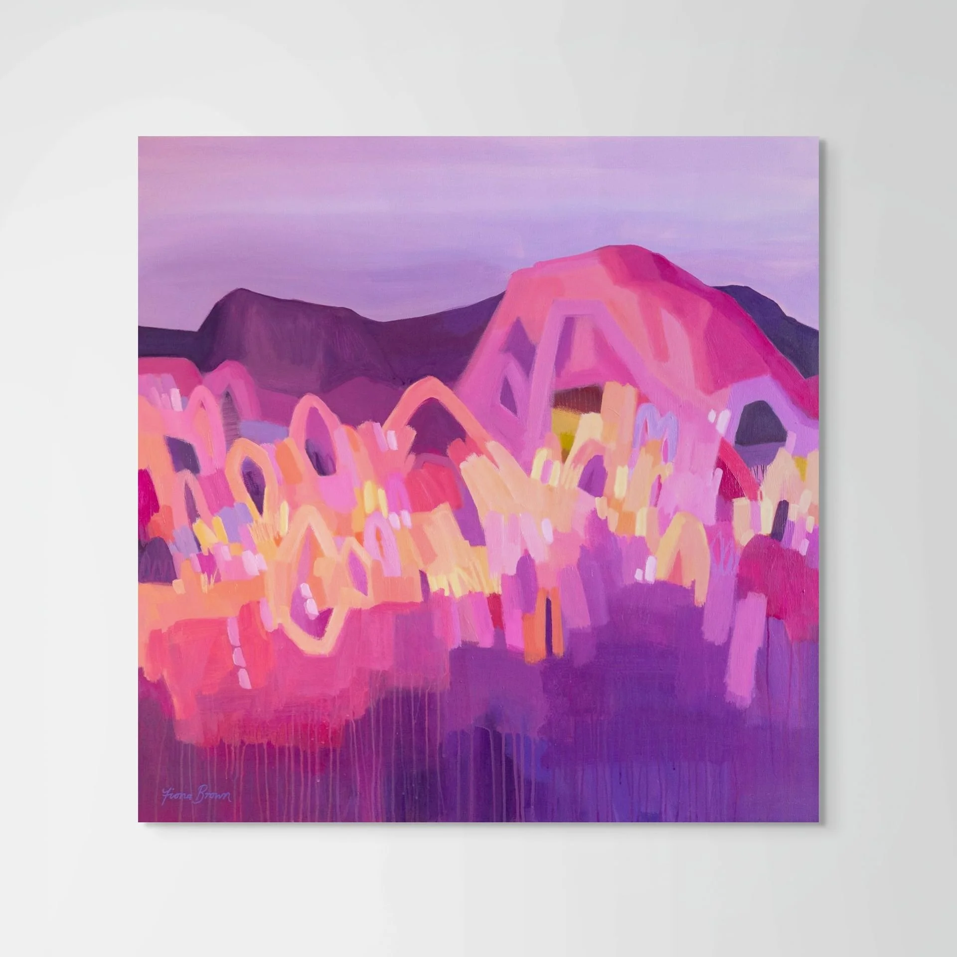 Overflow 91x91cm/36x36"