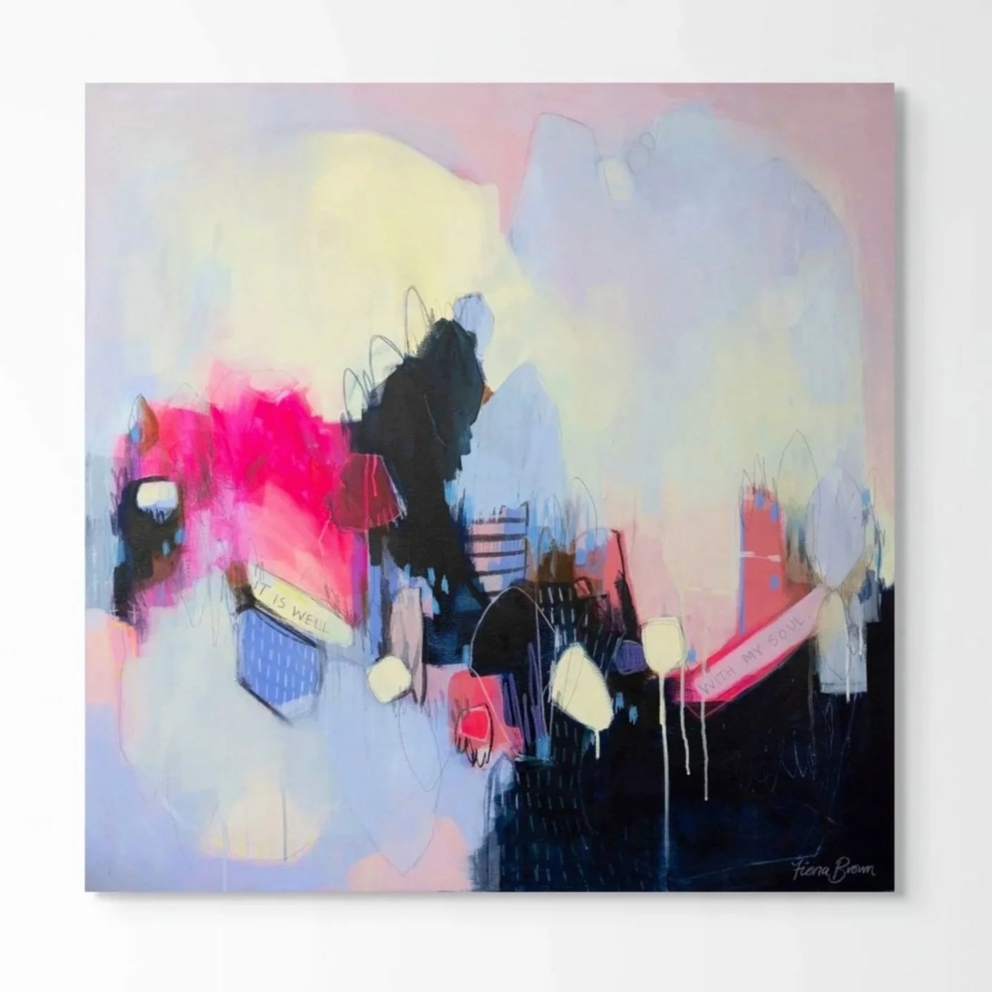 'It is well with my soul', 101x101cm