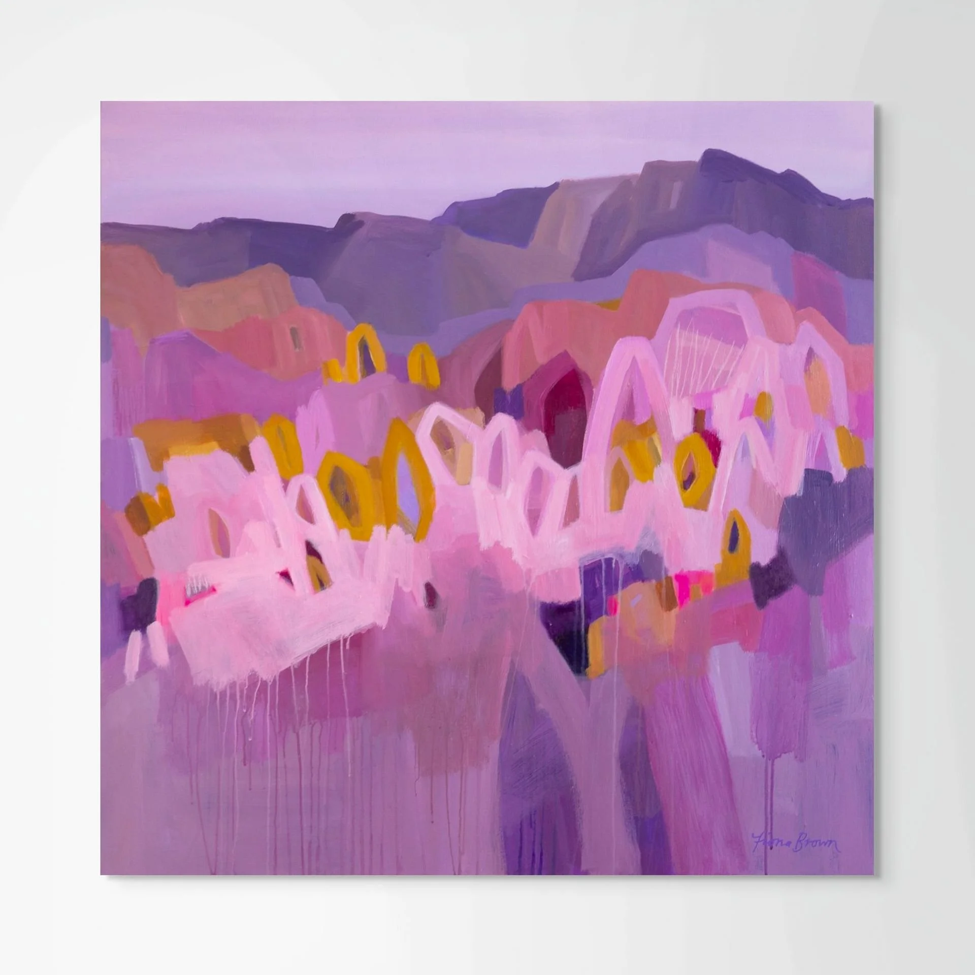 Overflow 91x91cm/36x36"