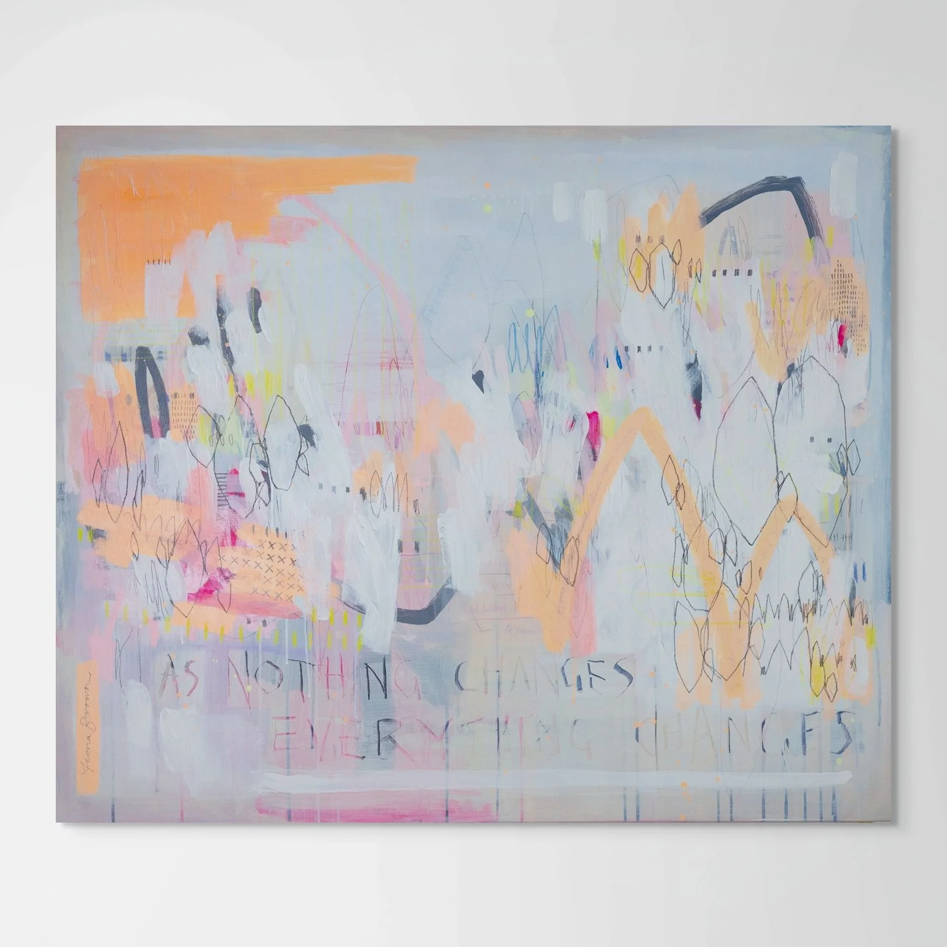 As Nothing Changes Everything Changes, 101x122cm
