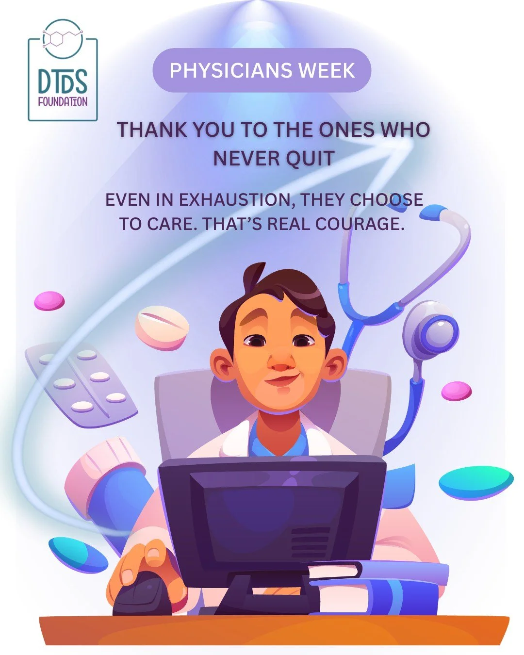 During National Physicians Week, we want to recognize the neurologists, geneticists, pediatricians, and specialists who care for individuals with dopamine transporter deficiency syndrome (DTDS).

Because DTDS is ultra-rare, many physicians go above a