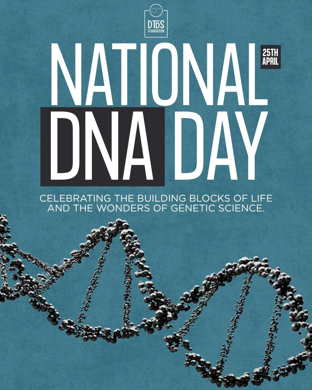 🧬 Happy DNA Day!

Did you know DTDS is caused by changes in a gene that affects the dopamine transporter?
This rare, autosomal recessive condition shows just how crucial our DNA is for brain function.

Every discovery in genetics helps bring us clos