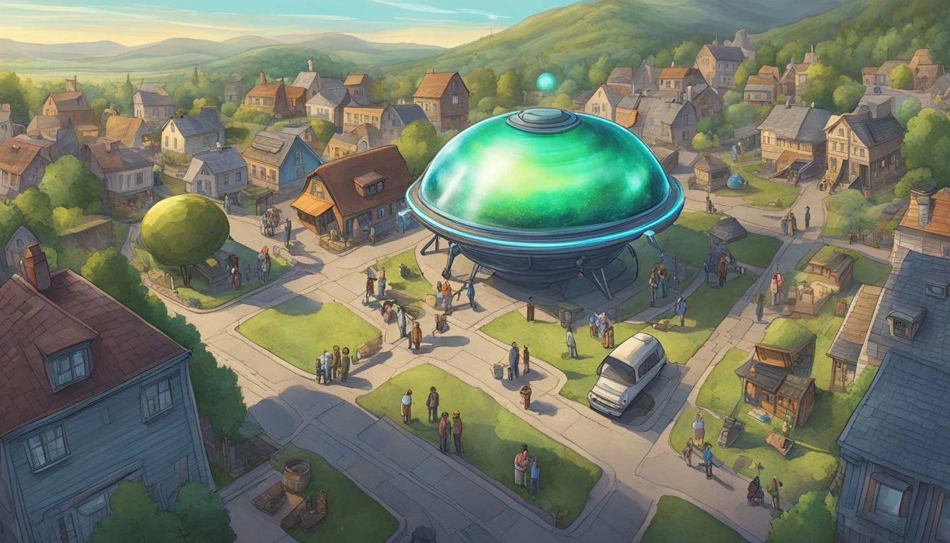 How Alien Contact Shapes the Identity of Small Communities