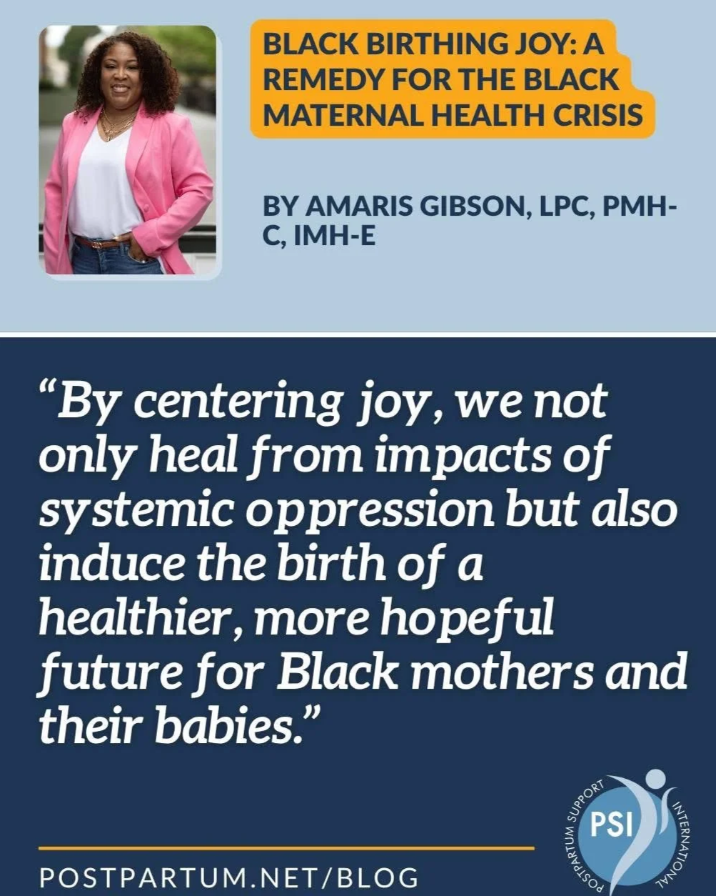 Black Birthing Joy: A Remedy for the Black Maternal Health Crisis