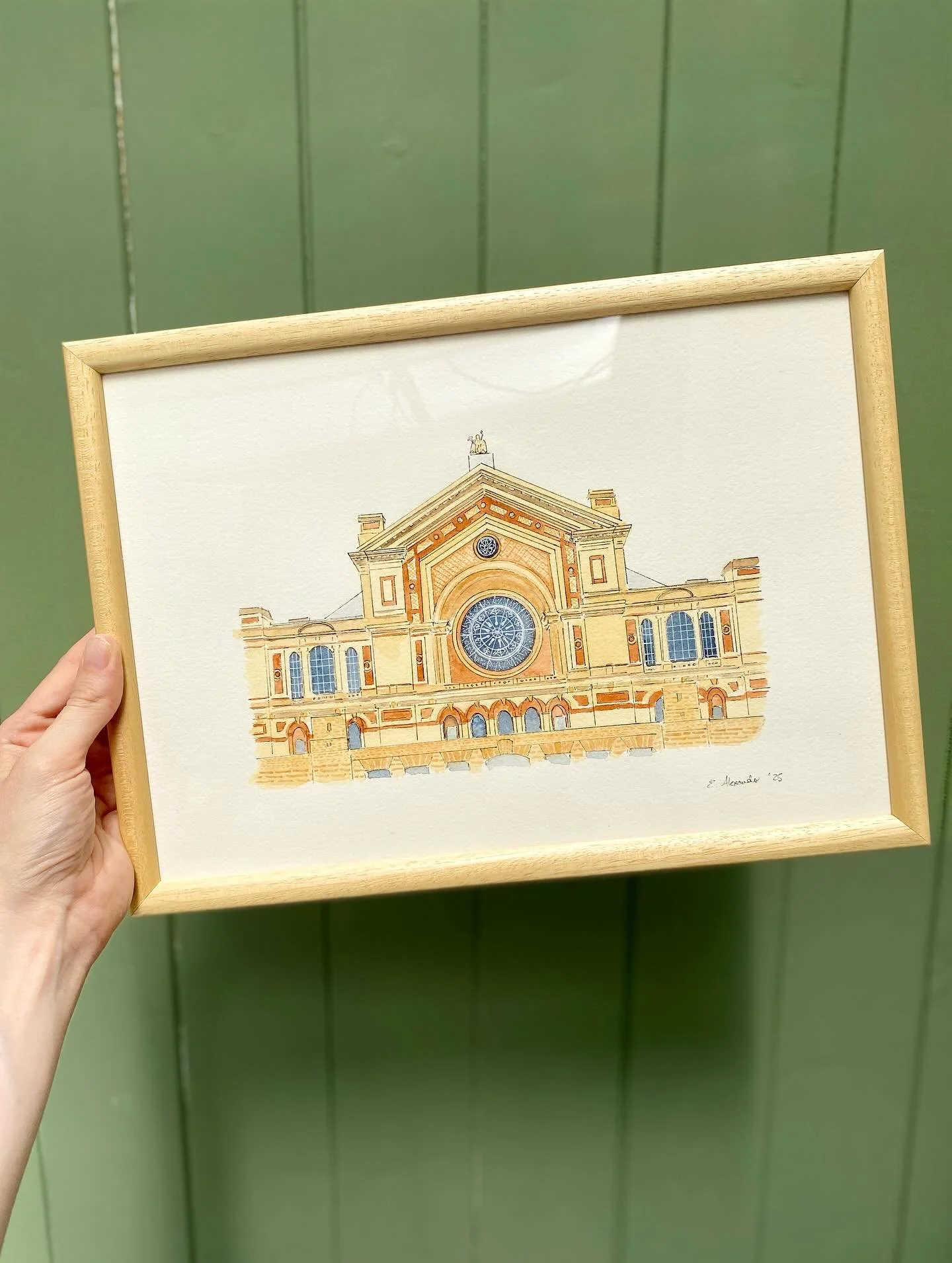 A selection of my A4 watercolour &amp; ink building illustrations currently on display @coffeecircusn8 ✨

1. Ally Pally (SOLD)
2. Highbury Stadium 
3. The Ritzy 
4. Kenwood House, Hampstead Heath
5. Bridge of Sighs, Oxford

Framed originals - &pound;