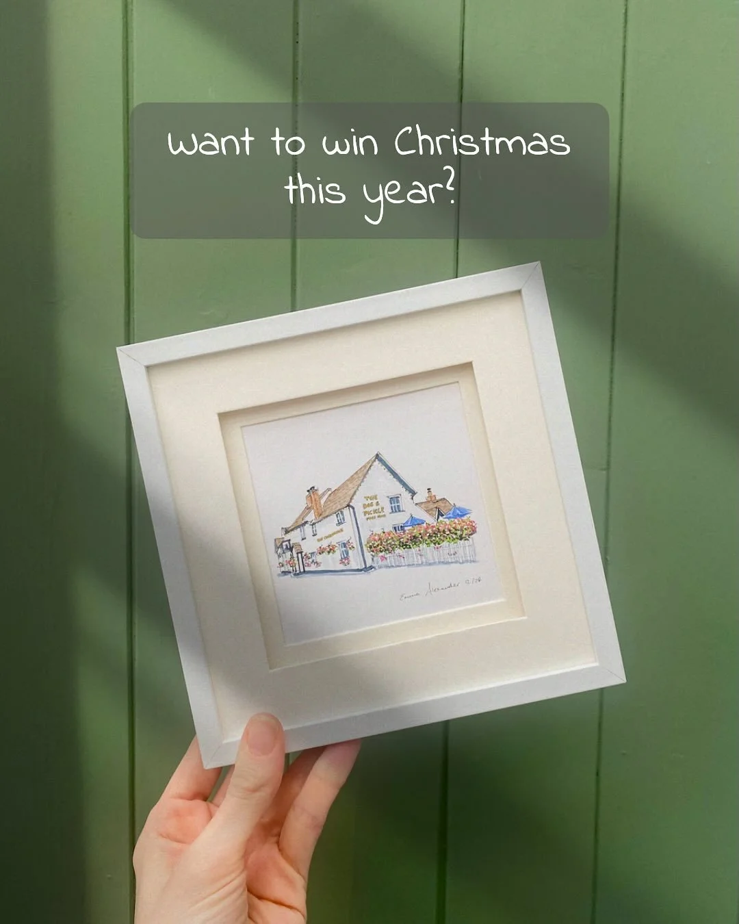 Want to win at Christmas this year? 

Commission a one-of-a-kind illustration. It could be a favourite pub, a wedding venue, a first date spot, their favourite tipple or a family home.

I have just 2 spots left for a building illustration this month 