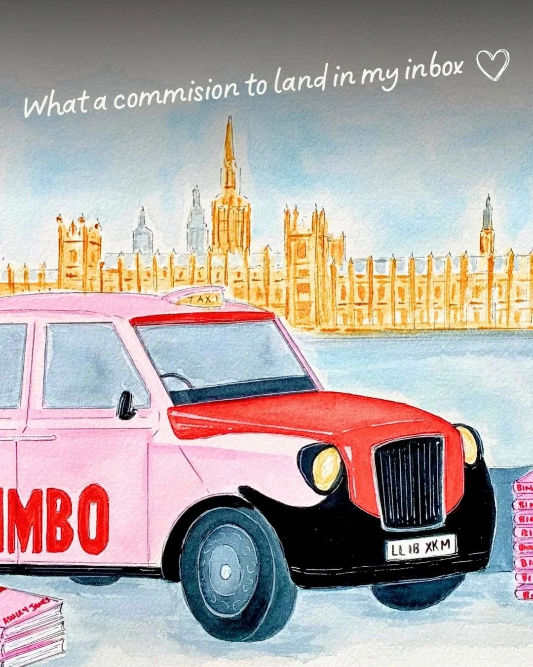 What a commission to land in my inbox ❤️

I was recently contacted by a group of @ashleylouisejames&rsquo; friends who wanted to do something truly special to celebrate Ashley becoming a Sunday Times bestseller. 

They commissioned an illustration of