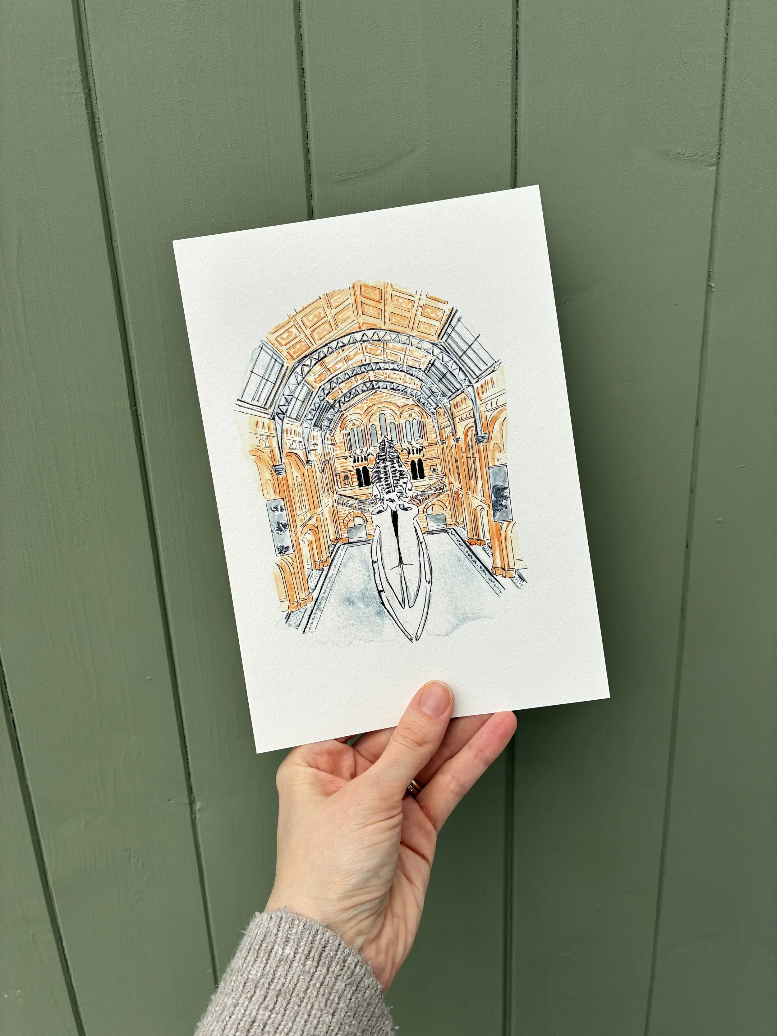 Natural History Museum (Hintze Hall) - Giclée Fine Art Print