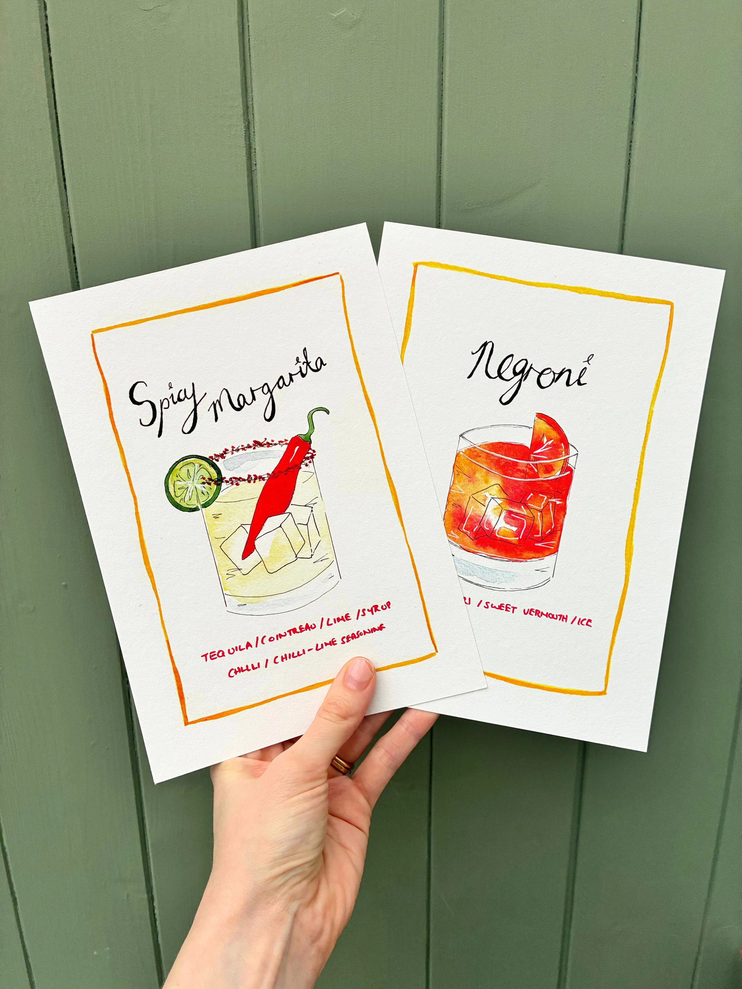 Cocktail Prints - Giclée Fine Art Print (A5)