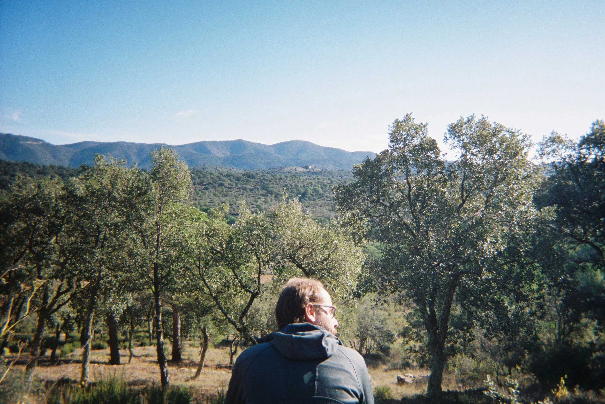 Jodri Esteve looking over his land