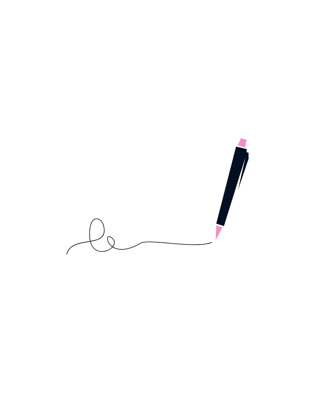 Illustration of a pencil drawing a line