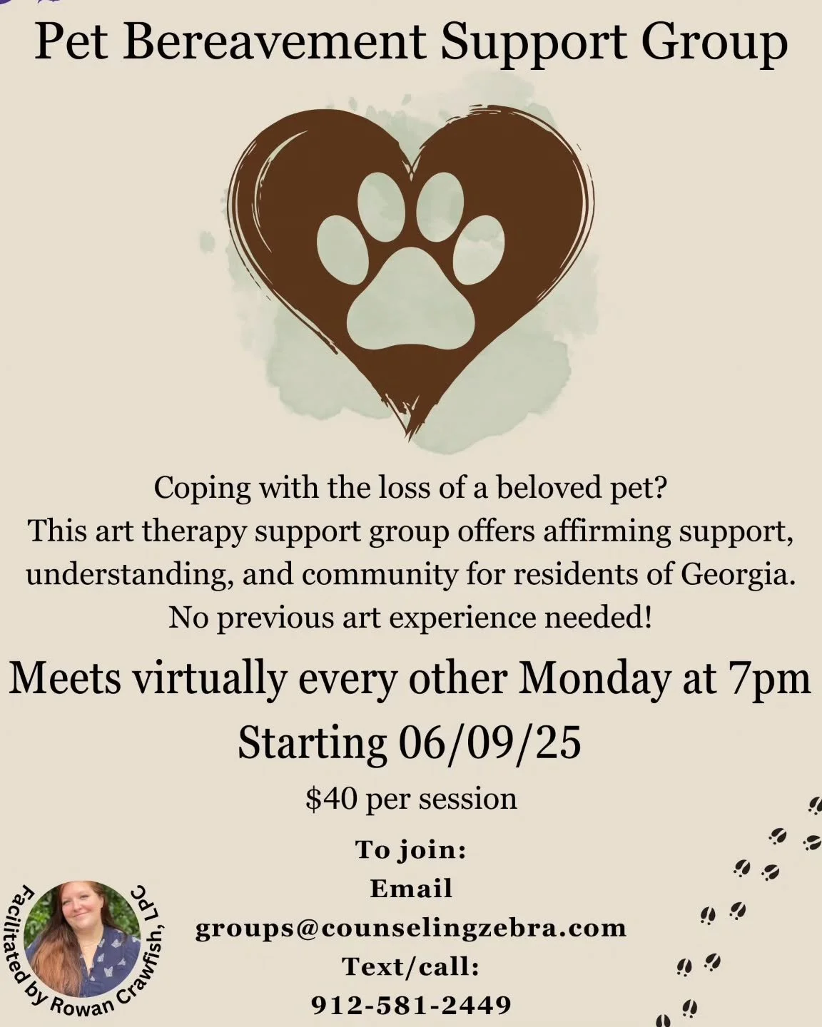Grieving the loss of a beloved pet can feel overwhelming and isolating&mdash;but you don&rsquo;t have to go through it alone. Our virtual Pet Bereavement Support Group offers a gentle, affirming space to process grief through art and community. No ar