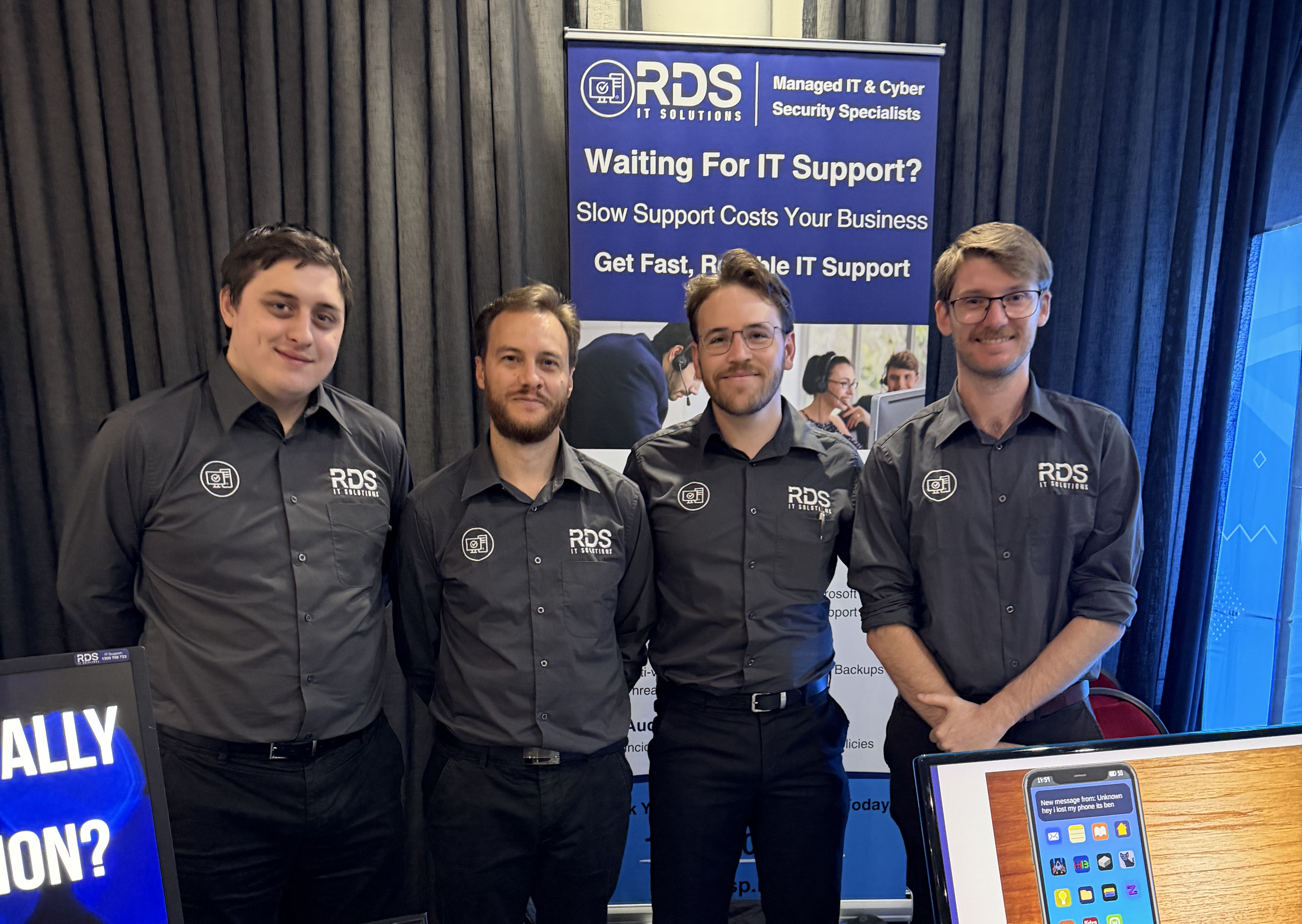 The RDS IT Solutions team at a local Wollongong IT Expo.