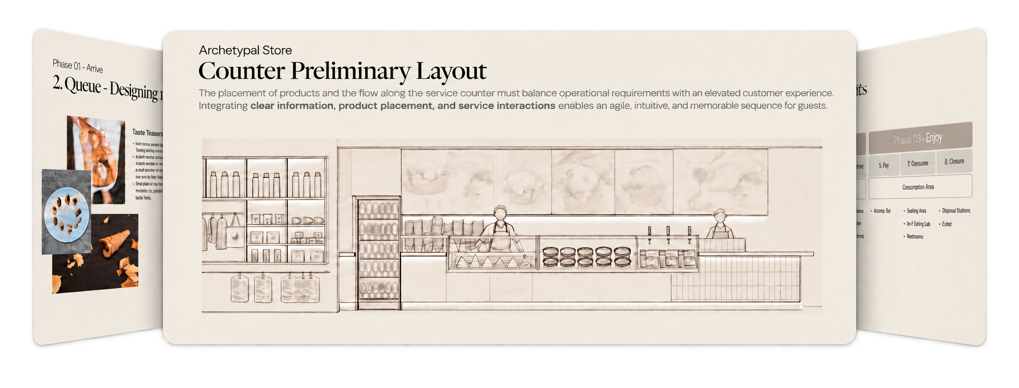 ice cream food and beverage store experience