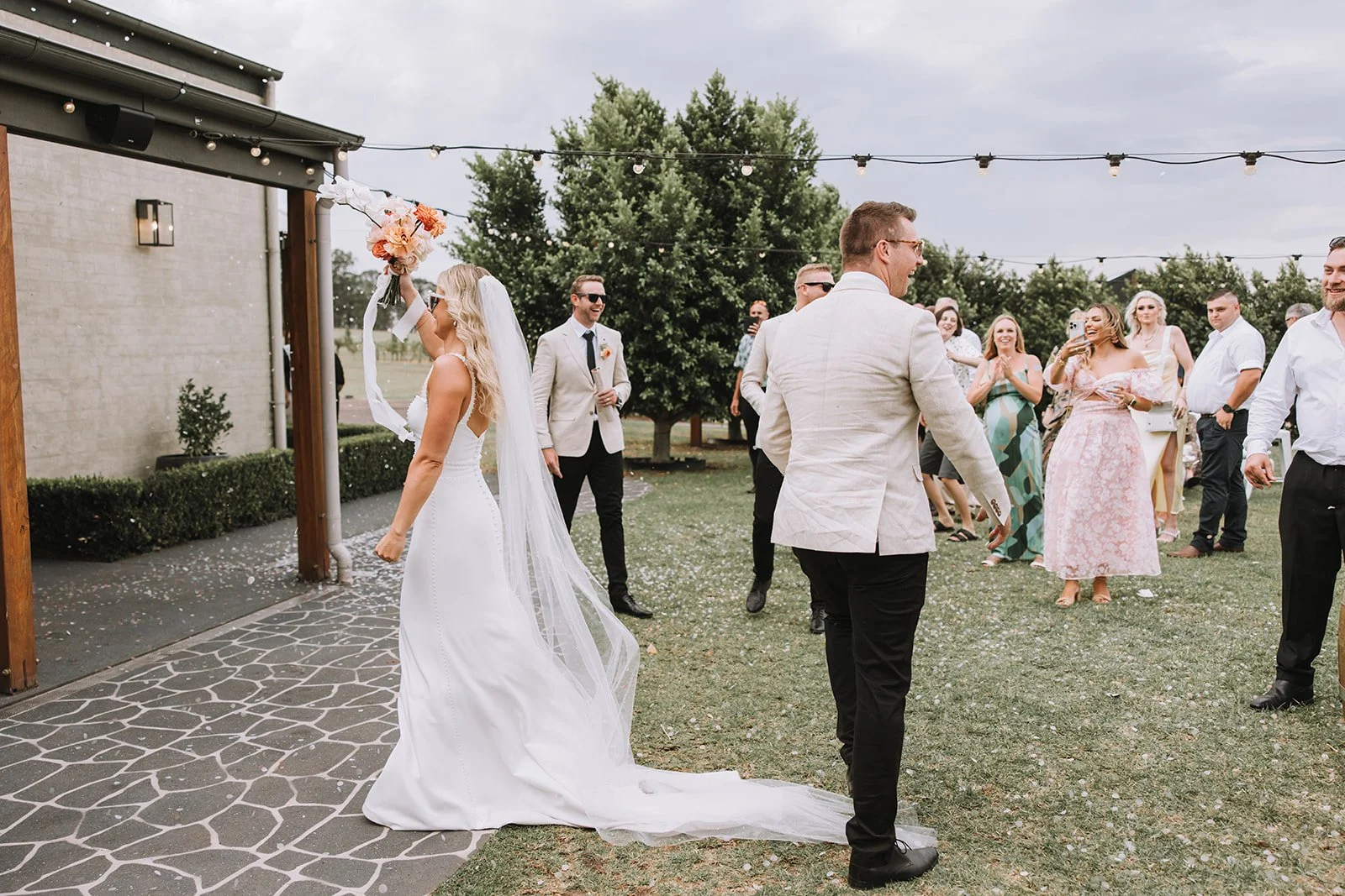Candid laughter during wedding speeches Hunter Valley Wedding Photographer NSW - Image 42