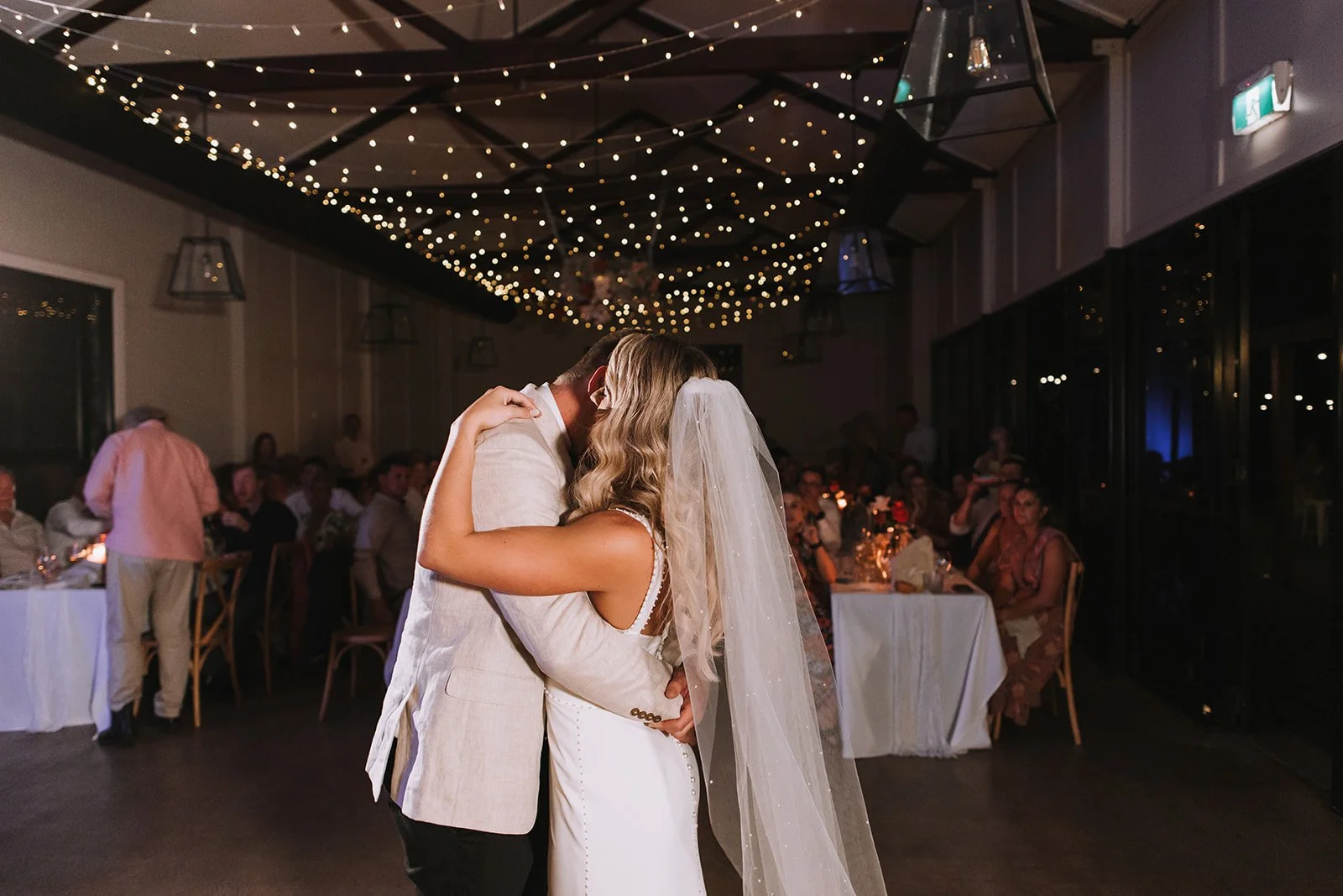 Father-daughter dance at wedding reception Hunter Valley Wedding Photographer NSW - Image 376