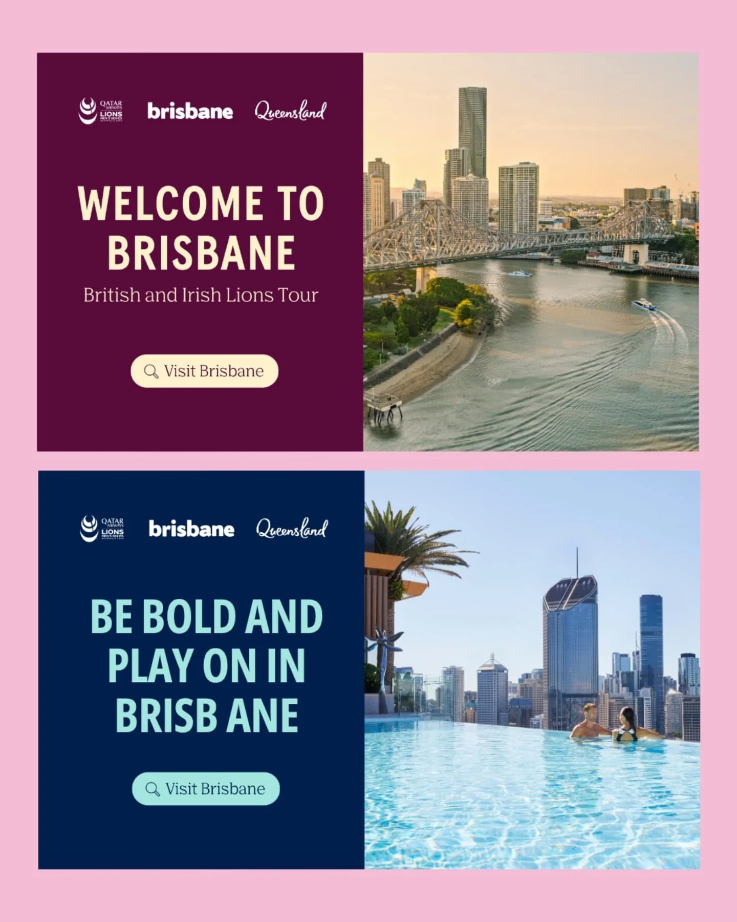 From artwork to the real thing 🙌 

BonBon proudly supported BEDA in bringing this vibrant welcome to life at Brisbane Airport for the British &amp; Irish Lions tour. It&rsquo;s the first thing fans flying in to see them take on the Wallabies at Sunc