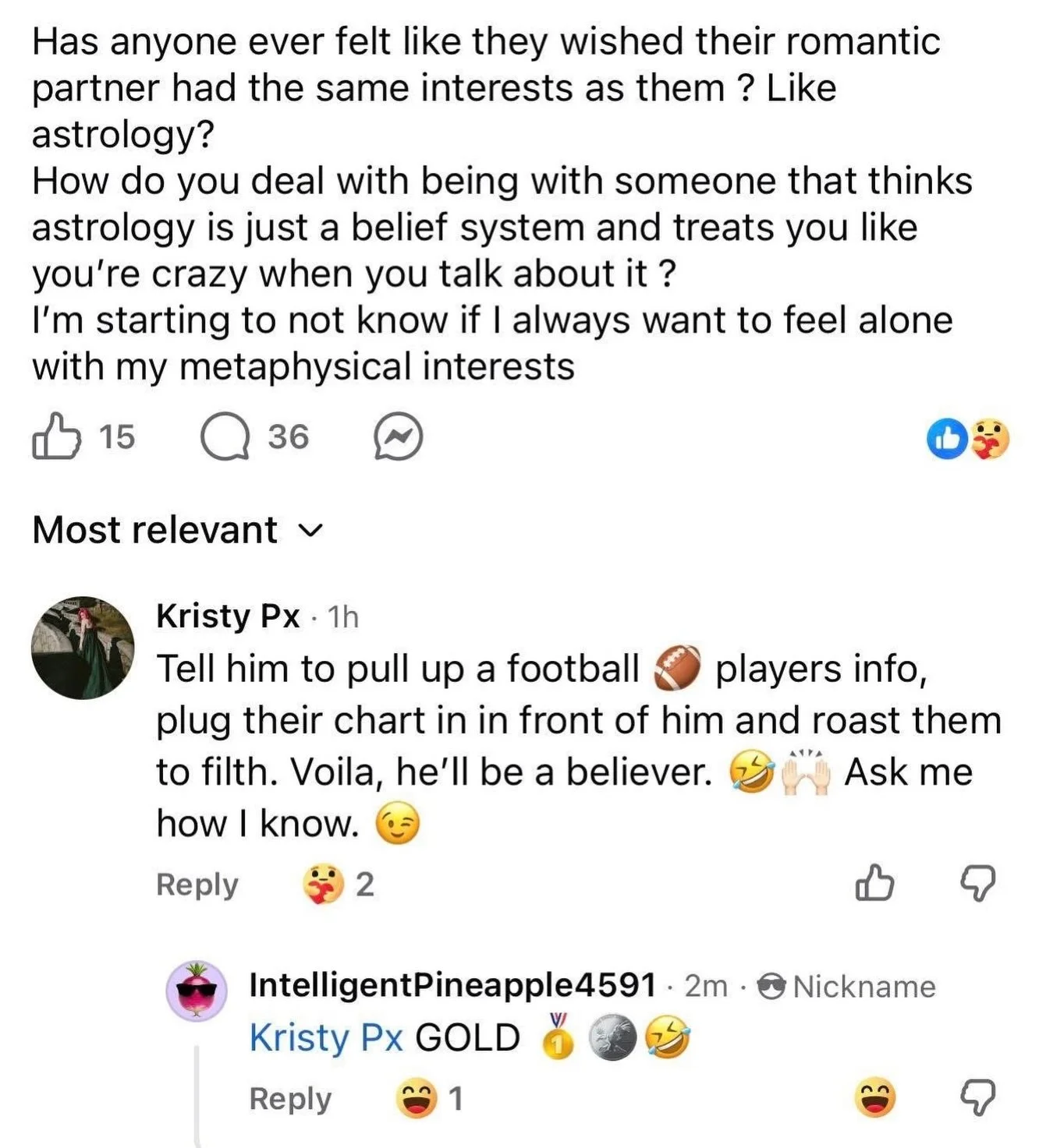 My response when someone asked how to deal with a partner who doesn&rsquo;t believe in Astrology &amp; I do believe it&rsquo;s some of my best life advice to date. 😂 💅 

#astrology #astrologer #relationshipadvice #astrologymemes #astrologypost