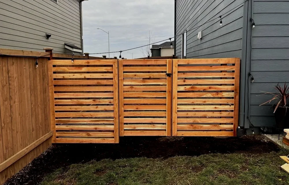 Fencing by Pacific Pine Landscape