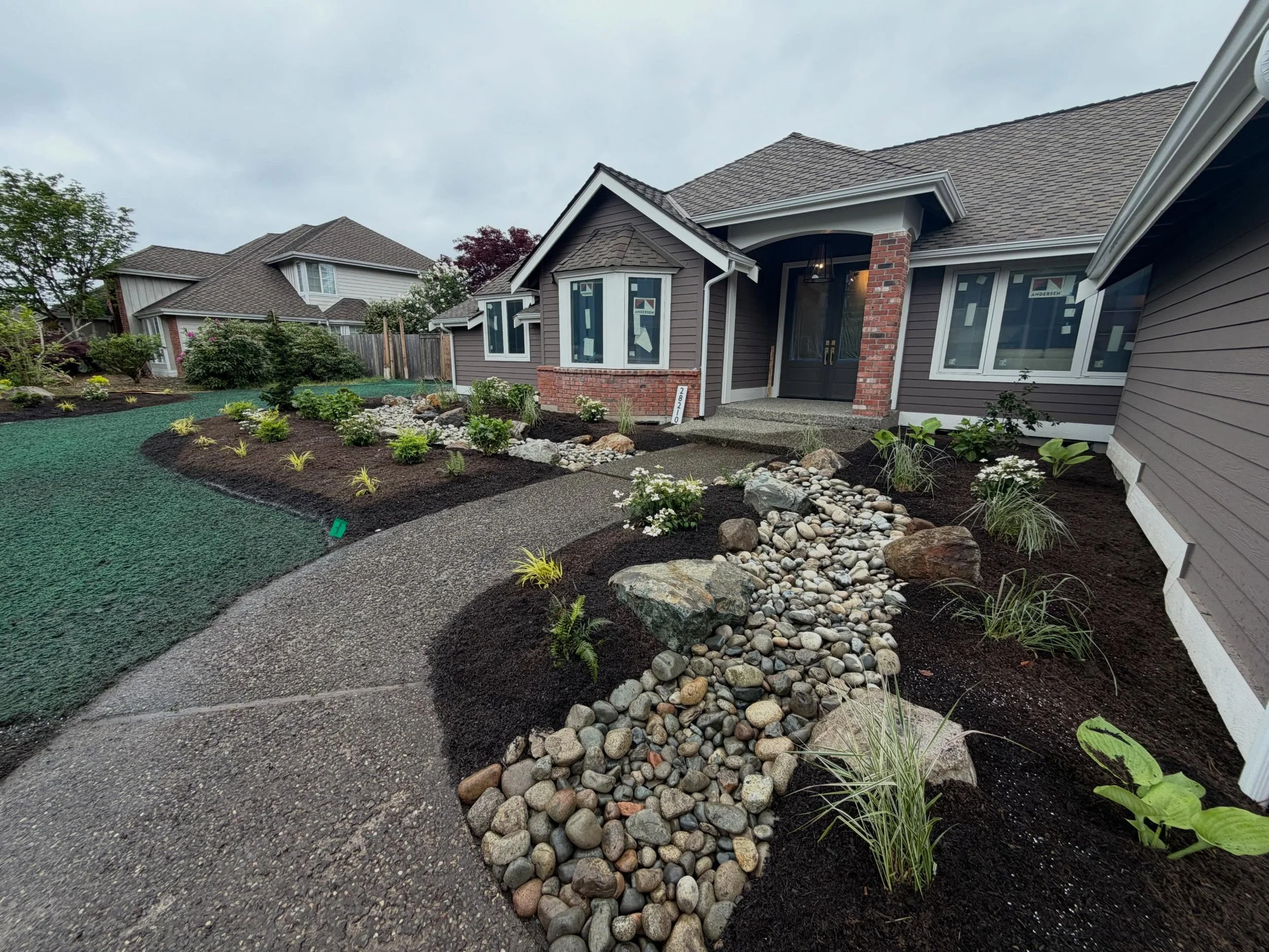 Fun project we wrapped up in Duvall! Front and backyard renovation.