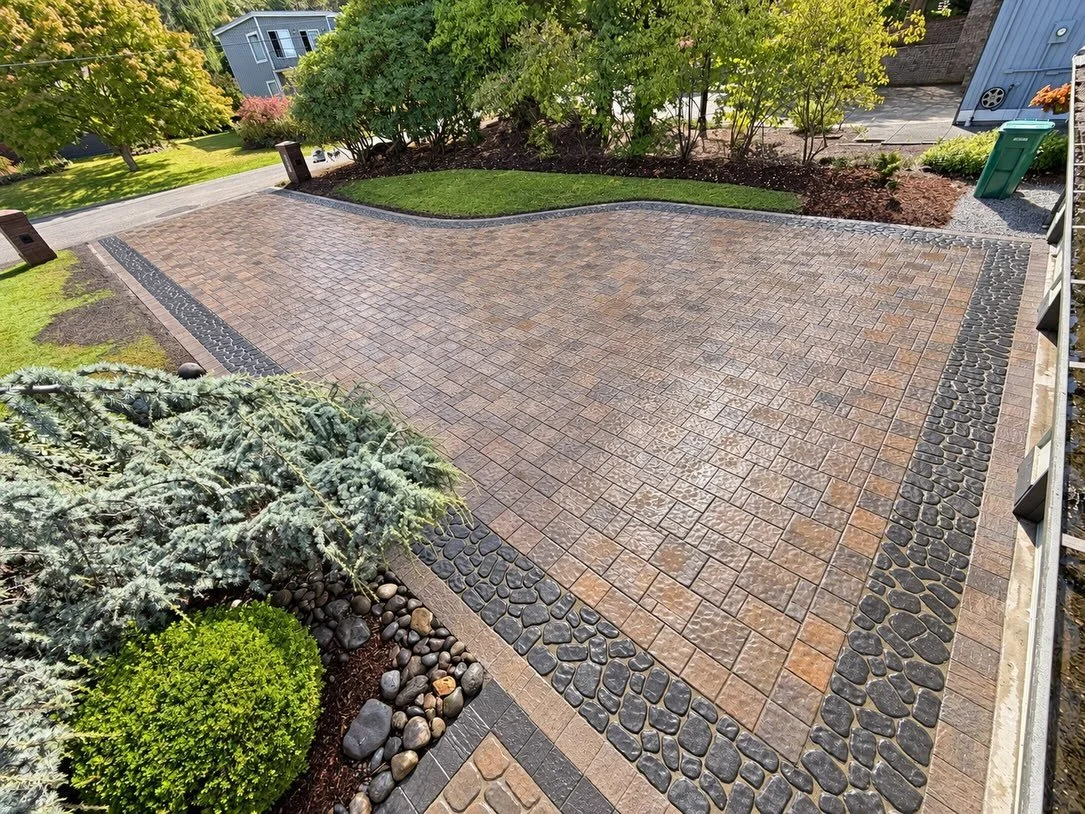 Nice new driveway we wrapped up in Mukilteo! 
We removed the existing concrete , excavated to a depth of 16&rdquo; and installed 12&rdquo; of base rock . To ensure no future settlement for years to come!