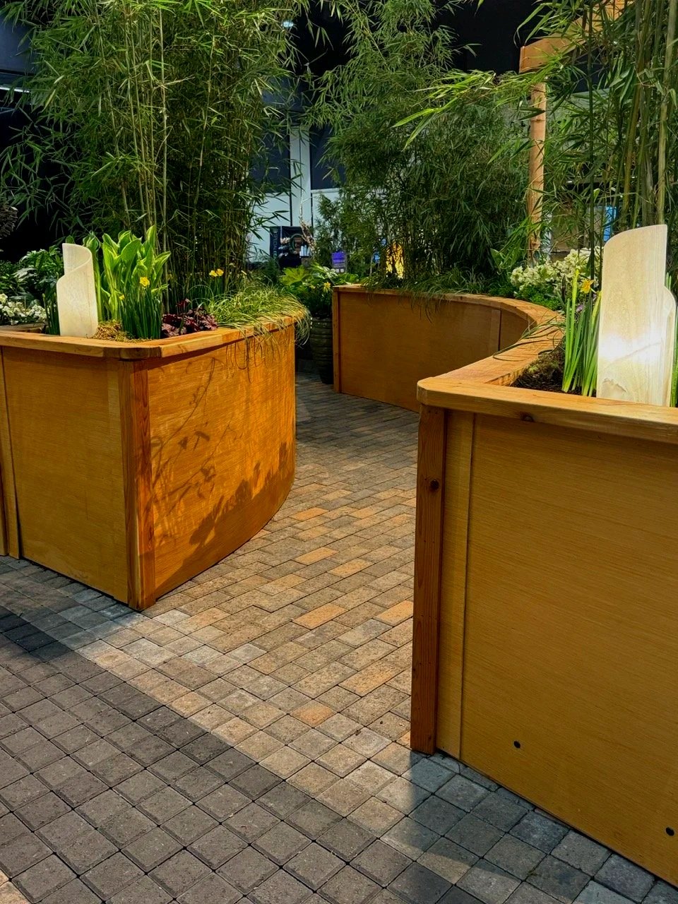 Spiral Landscaping Light Designs for a award winning landscaping installation.
