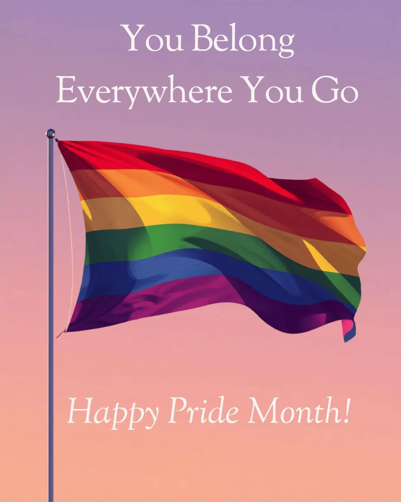 You belong here. Exactly as you are. Shine your light. Happy Pride Month! #brightpath_therapy #mainlinepa #loveislove #authenticself #safespace 🏳️&zwj;🌈🏳️&zwj;⚧️