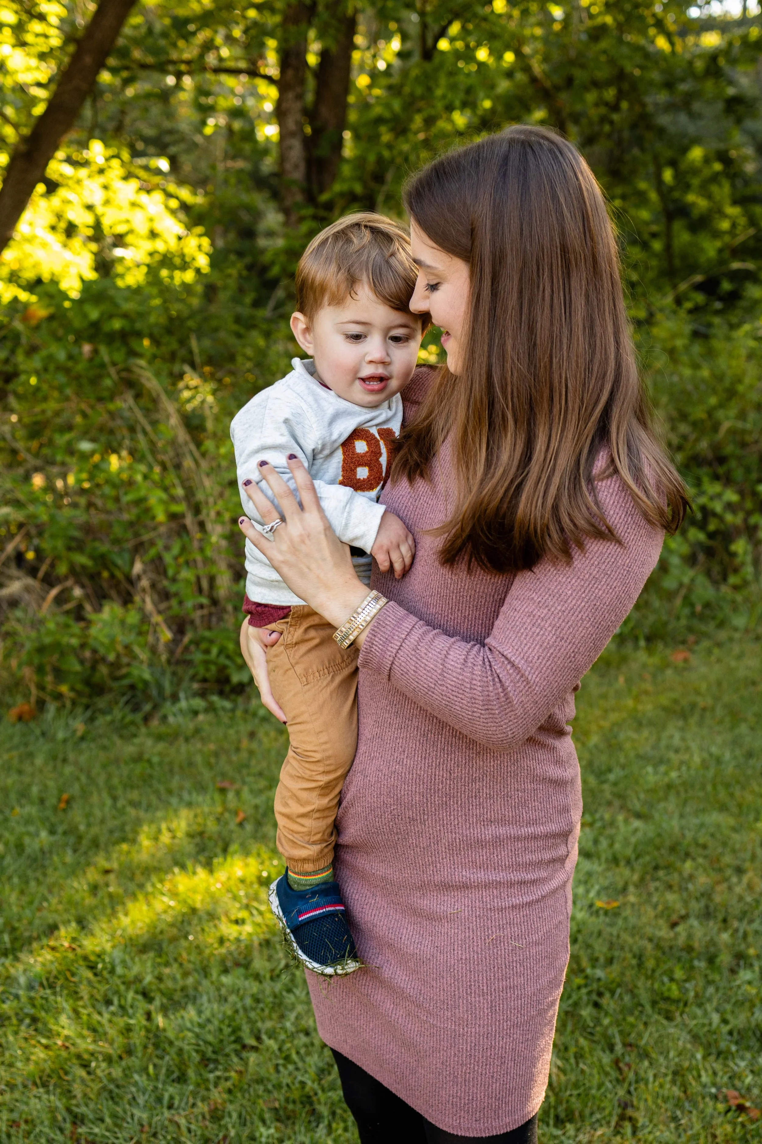 Mom holds her toddler son - taken in Hunterdon County, NJ by Jennifer Fulton Photography