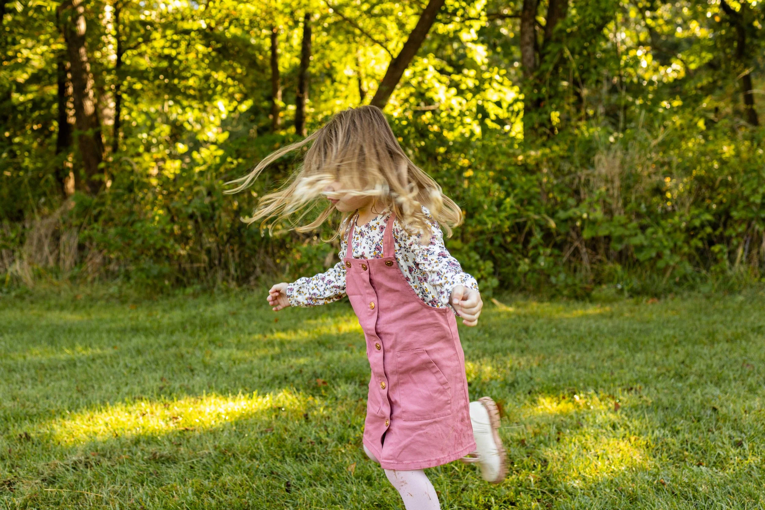 A young girl spins around - taken in Hunterdon County, New Jersey by Jennifer Fulton Photography