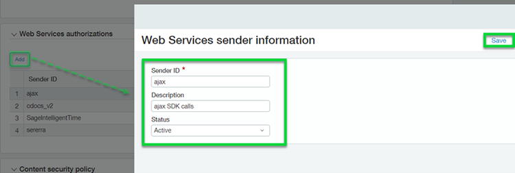 Sender Id Example 3. Web Services User and Sender IDs — Sage Intacct Technical Solutions