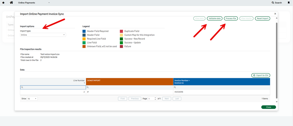 Import Center - Mass Create or Update Online Payments Customer Prefs ...