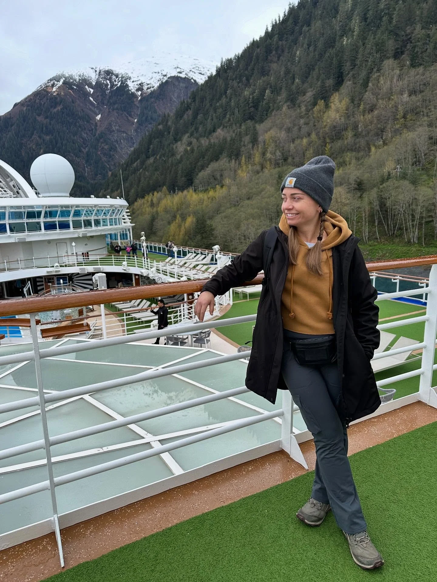 Alaskan Cruise 🛥️⚓️ May 4, 2025 
Celebrating our 5/6/23 wedding anniversary earlier this year. Some highlights include: Collins entering the on board singing contest and winning (so proud!), sending my mom a postcard with a gifted stamp from a frien