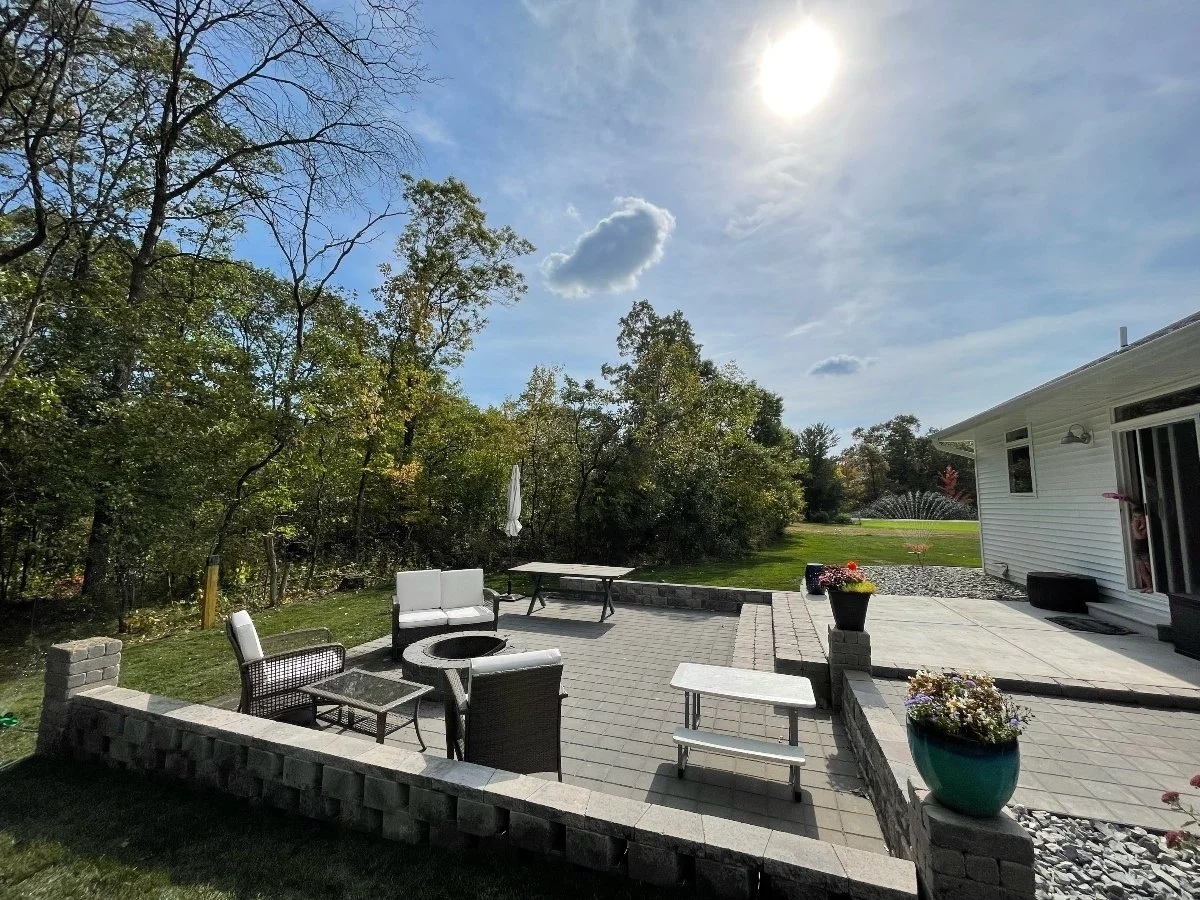 outdoor patio gathering area