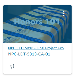 UTSA Honors College Course Redesign (Canvas LMS)